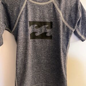 Billabong Heathered Navy Kids Tee with Logo